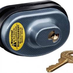 Cadenas à Clé pour Gâchette d'Armes à Feu Verrou ds de Pontet Gris 5,7 x 3,5 x 4 cm MASTER LOCK