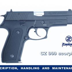notice pistolet ZASTAVA CZ999 SCORPION CZ 999 (envoi par mail) - VENDU PAR JEPERCUTE (m1006)