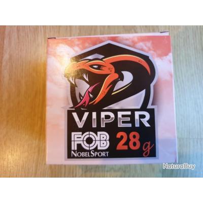 LOT de 4 boites de 25 cartouches - FOB Viper 12/70 28g no 7.5