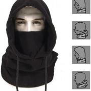 M51617224-B-09 - DEMI-CAGOULE BALACLAVA GHOST NOIR EN COTON TETE