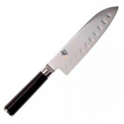 DM.0718-Couteau japonais santoku alvéolé Kai Shun Damas