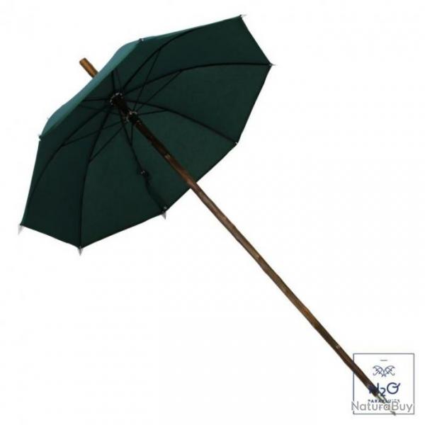 Parapluie de Randonne de Haute Qualit en Bois de Chtaignier Ajout d'Initial Possible Brod 2 en 1