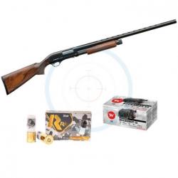 Pack Fusil à pompe Yildiz S71 Wood calibre 12/76 - Livraison Offerte