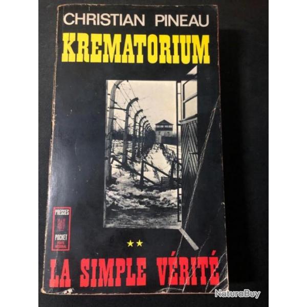 Livre Krematorium de Christian Pineau