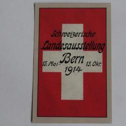 CPA Suisse Drapeau Schweizerische Landesausstellung Bern 1914