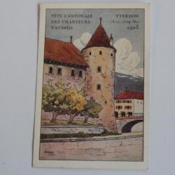 CPA Suisse Fête Cantonale des chanteurs Vaudois Yverdon 1925