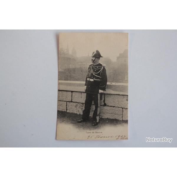 CPA Suisse Types de Genve Policier