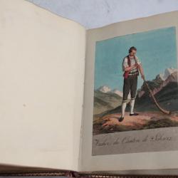 Gravures Costumes cantons Suisse Locher Michelt Rauch