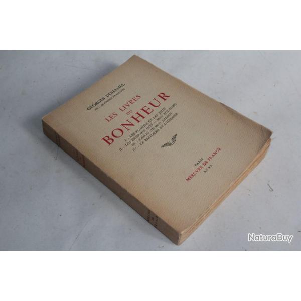 Les livres du Bonheur tome 1  4 Georges Duhamel 1950