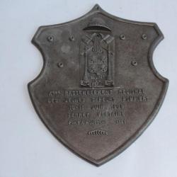 Plaque commémorative Pompiers Ferney-Voltaire Pont-à-Mousson 1989