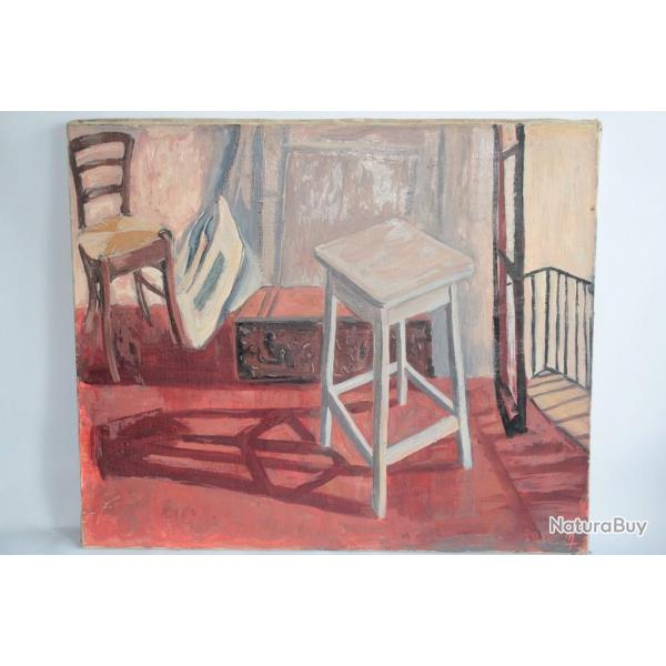 Tableau Peinture  l'huile Henri Charles Aim NOVERRAZ