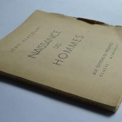Livre Naissance des hommes Jean Hercourt