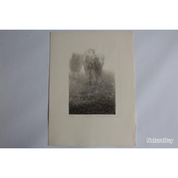 Lithographie originale Monique MERCIER L'alle 1975