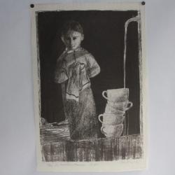 Lithographie originale Max HUNZIKER 1951