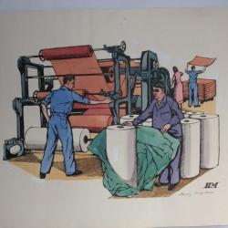Lithographie originale Henry MEYLAN Imprimerie