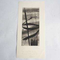 Lithographie originale François PONT Composition abstraite