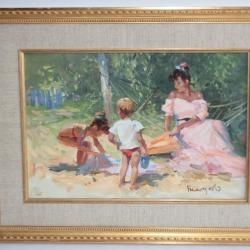 Tableau peinture BELOOUSOV Viktor Dans le Hamac