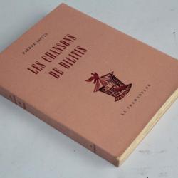 Livre Les chansons de Bilitis Pierre Louÿs Albert Gaeng 1946