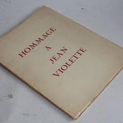 Livre Hommage à Jean Violette Bois gravés A. Matthey