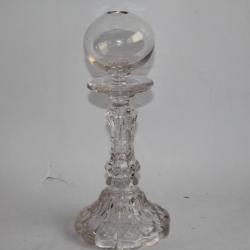 Lampe à huile verre XIXe siècle