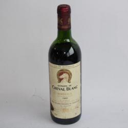 Vin rouge Bordeaux Domaine de Cheval Blanc Robert Giraud 1989