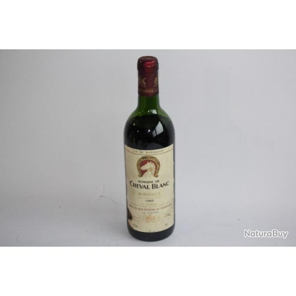 Vin rouge Bordeaux Domaine de Cheval Blanc Robert Giraud 1989