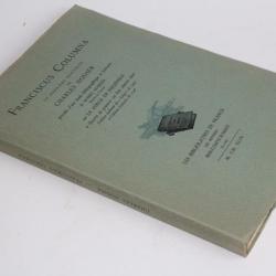 Livre Franciscus Columna Charles Nodier 1949