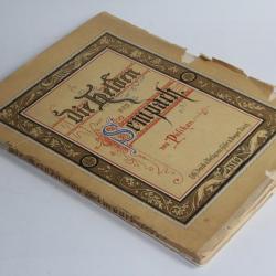 Die Helden von Sempach Pusikan lithographies Armoiries Suisse 1886
