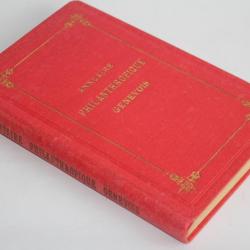 Livre Annuaire philanthropique genevois M. F. Lombard 1899