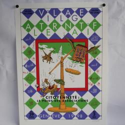 Affiche EXEM Salon du livre Genève 1998