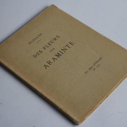 Livre Dussane dédicace Des fleurs pour Araminte 1930