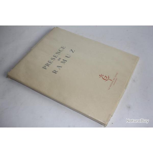 Livre Prsence de Ramuz La guilde du livre 1951