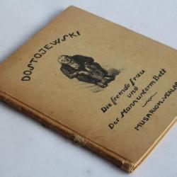 Livre Dostojewski Die fremde frau und Der Mann unterm Bett 1920