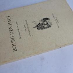 Livre Bourg d'en haut signé Yvonne Heilbronner bois gravé Salève 1941