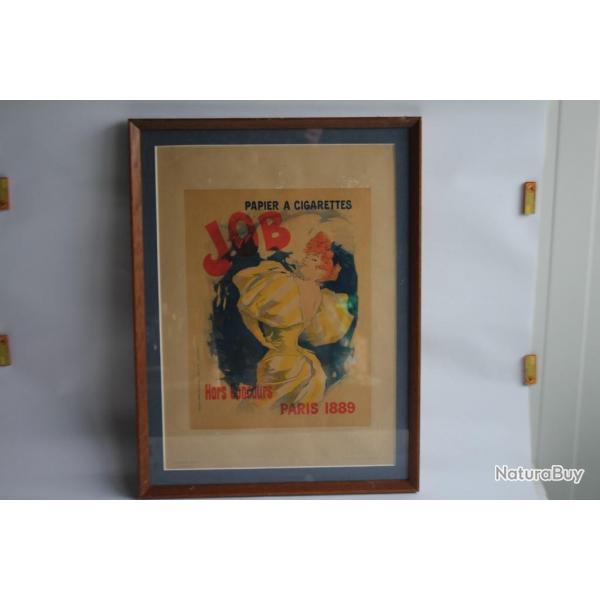 CHERET Jules Lithographie Papier  cigarettes JOB 1889 Art Nouveau