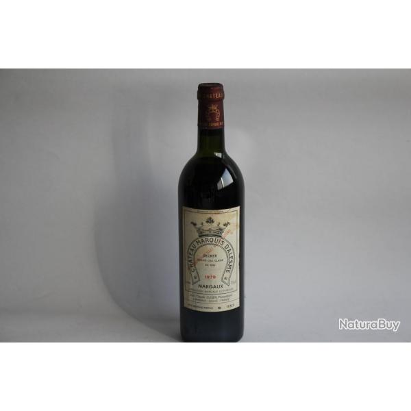 Bouteille de vin Chteau Marquis d'Alesme Becker 1979 Margaux