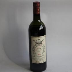 Bouteille de vin Château Marquis d'Alesme Becker 1979 Margaux