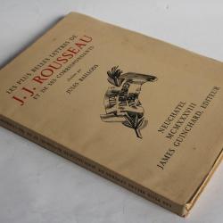 Livre Lettres J.J. ROUSSEAU et ses correspondants 1938