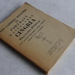 Livre Les Cahiers Romands Portraits Alexandre Cingria 1930 signé