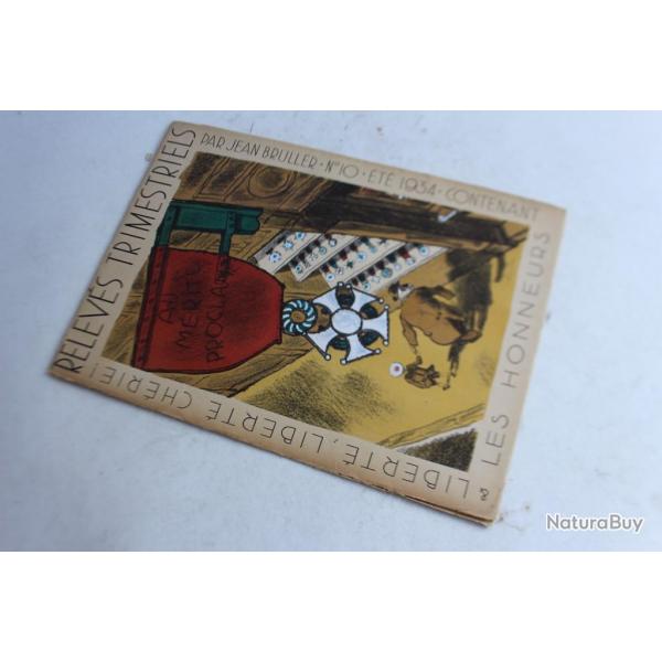 Relevs trimestriels n10 Jean BRULLER t 1934 + dessin original