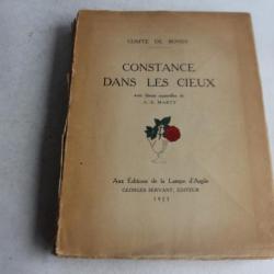 Livre Constance Dans Les Cieux aquarelle A.E.Marty 1925