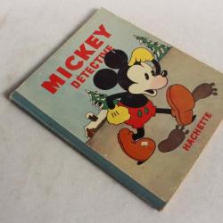 Livre illustré enfant Mickey détective Hachette 1933