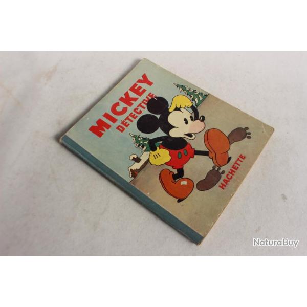 Livre illustr enfant Mickey dtective Hachette 1933