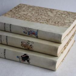 Livres François Rabelais Gargantua et Pantagruel 3 volumes 1935/1937