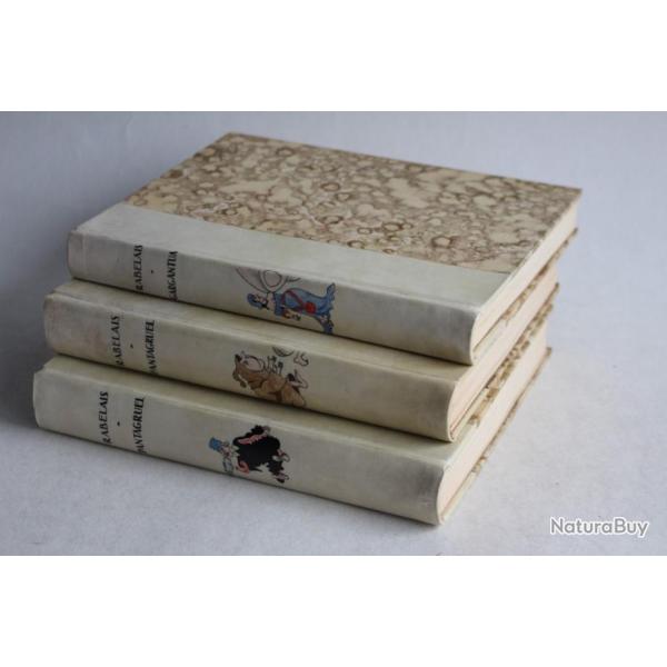 Livres Franois Rabelais Gargantua et Pantagruel 3 volumes 1935/1937