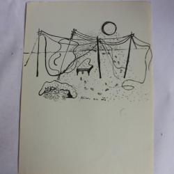 Lithographie Cornélia FORSTER Hiver en été Suisse