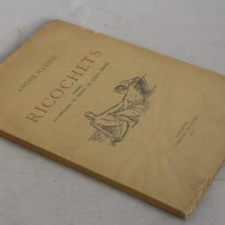 Livre Ricochets André Kuenzi Poèmes dessins Jaques Berger 1944