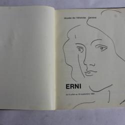 Hans Erni dessin original livre " Erni " du Musée Athénée Genève 1965