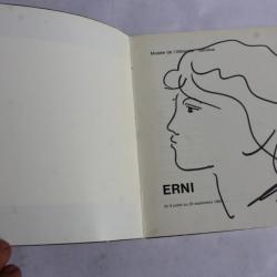 Hans Erni dessin original livre " Erni " du Musée Athénée Genève 1965