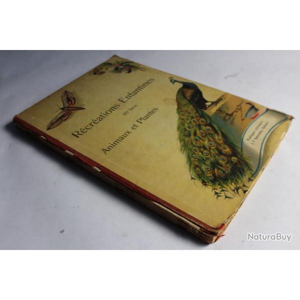 Ancien livre illustr Rcrations enfantines Animaux Plantes Esslingen